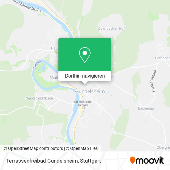 Terrassenfreibad Gundelsheim Karte