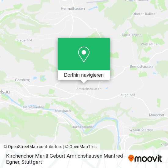 Kirchenchor Mariä Geburt Amrichshausen Manfred Egner Karte