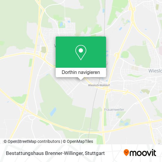 Bestattungshaus Brenner-Willinger Karte