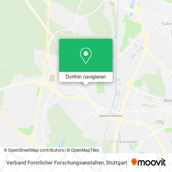 Verband Forstlicher Forschungsanstalten Karte