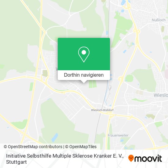 Initiative Selbsthilfe Multiple Sklerose Kranker E. V. Karte