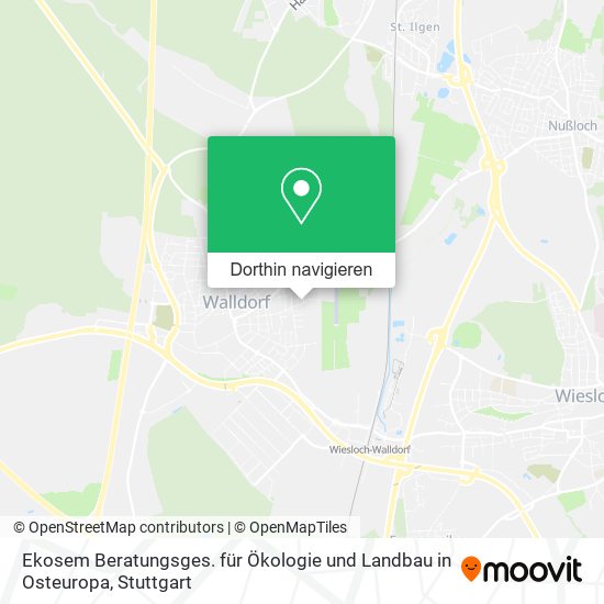 Ekosem Beratungsges. für Ökologie und Landbau in Osteuropa Karte