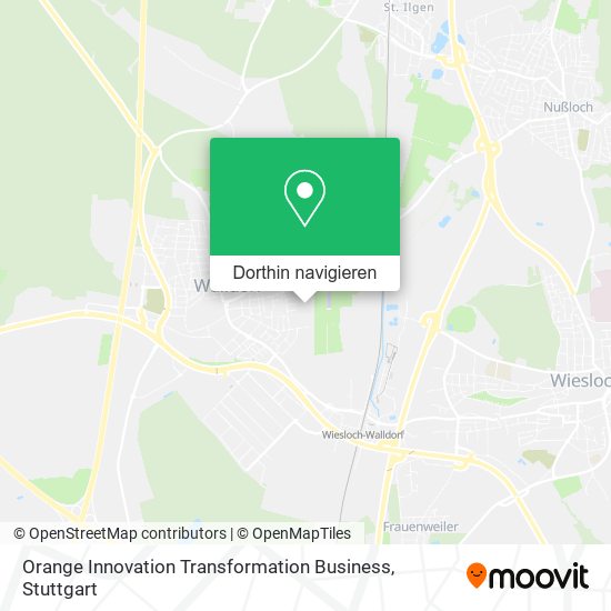 Orange Innovation Transformation Business Karte
