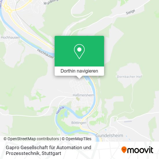 Gapro Gesellschaft für Automation und Prozesstechnik Karte