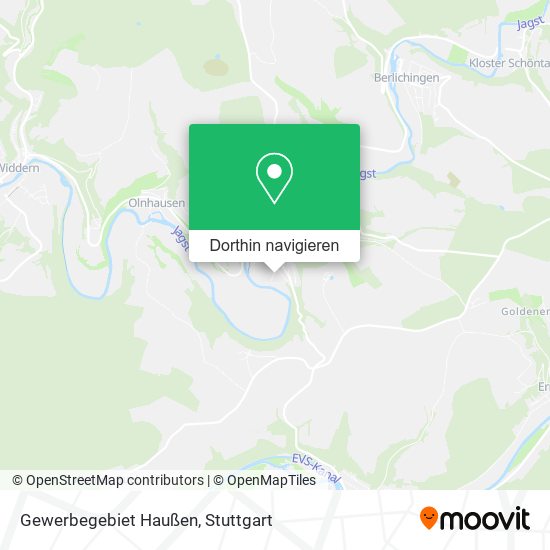 Gewerbegebiet Haußen Karte