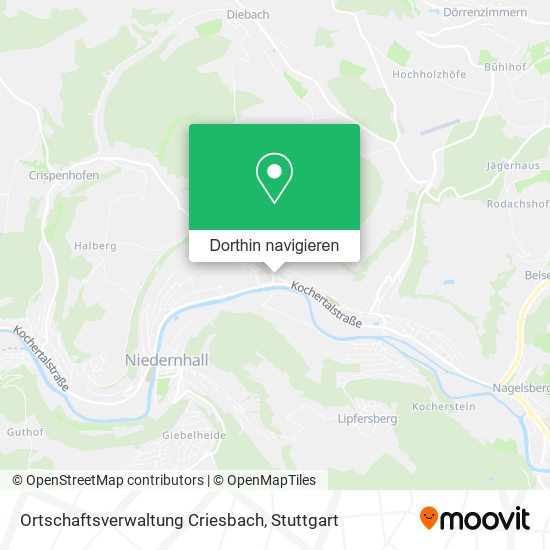 Ortschaftsverwaltung Criesbach Karte