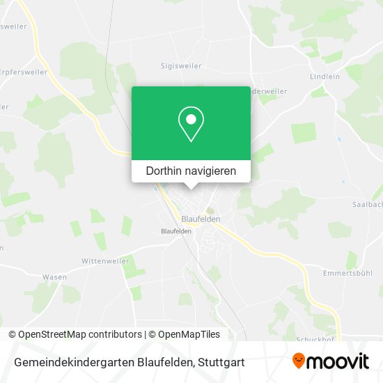 Gemeindekindergarten Blaufelden Karte