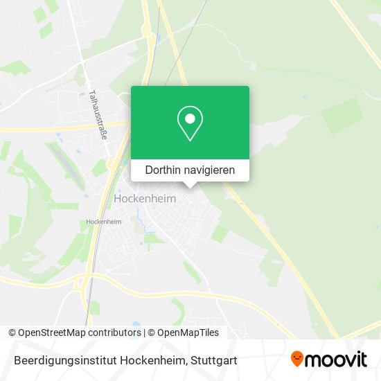 Beerdigungsinstitut Hockenheim Karte