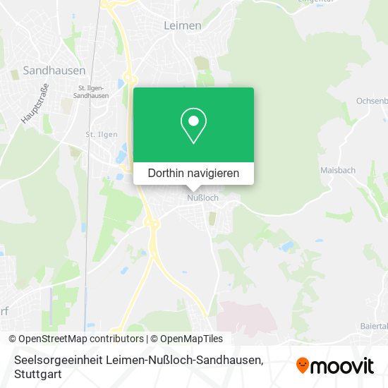 Seelsorgeeinheit Leimen-Nußloch-Sandhausen Karte