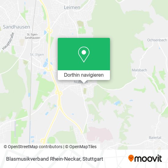 Blasmusikverband Rhein-Neckar Karte