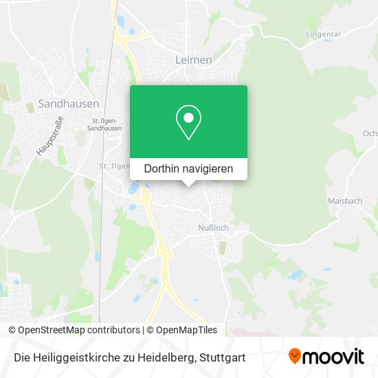 Die Heiliggeistkirche zu Heidelberg Karte