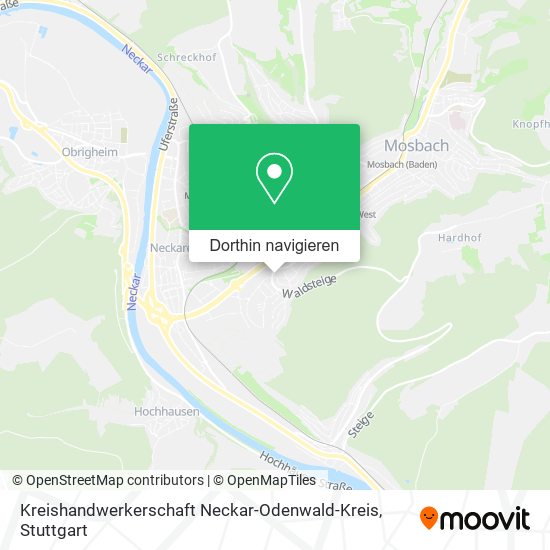 Kreishandwerkerschaft Neckar-Odenwald-Kreis Karte