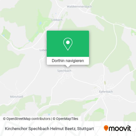 Kirchenchor Spechbach Helmut Beetz Karte