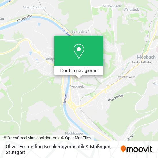 Oliver Emmerling Krankengymnastik & Maßagen Karte