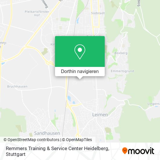 Remmers Training & Service Center Heidelberg Karte