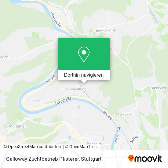 Galloway Zuchtbetrieb Pfisterer Karte