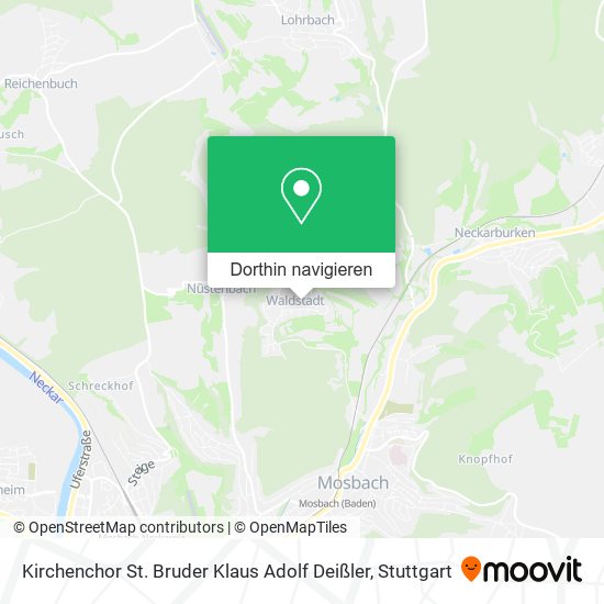 Kirchenchor St. Bruder Klaus Adolf Deißler Karte