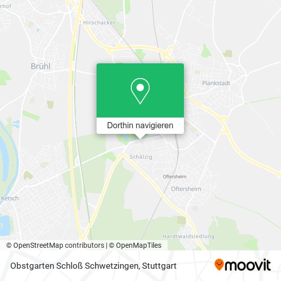 Obstgarten Schloß Schwetzingen Karte