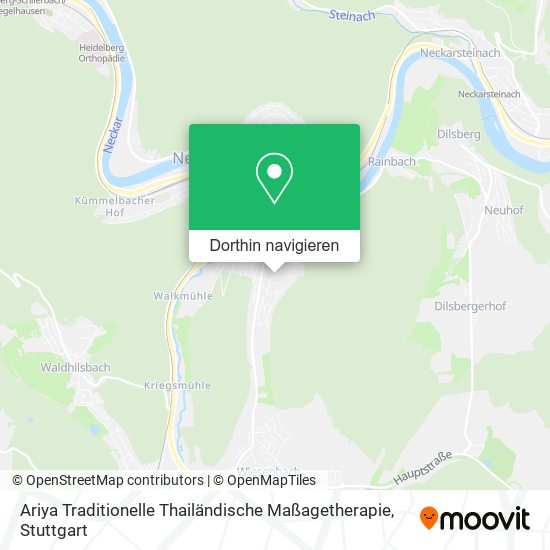 Ariya Traditionelle Thailändische Maßagetherapie Karte