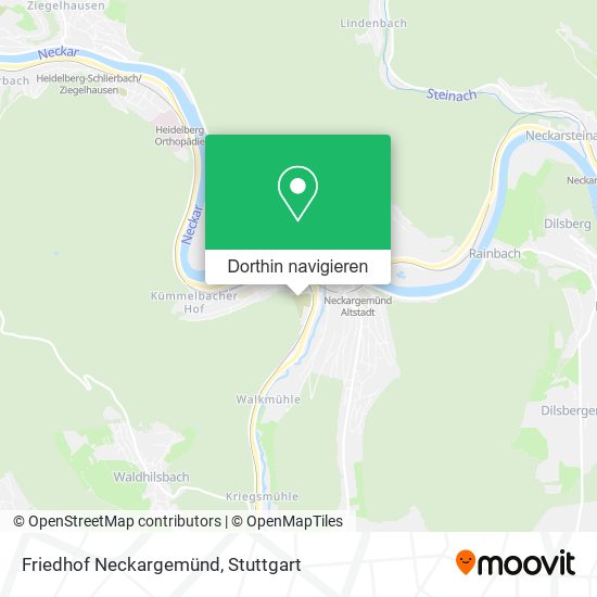 Friedhof Neckargemünd Karte