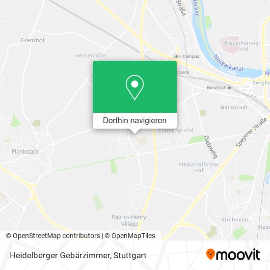 Heidelberger Gebärzimmer Karte