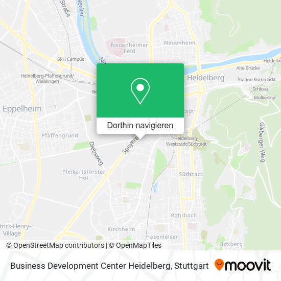 Business Development Center Heidelberg Karte