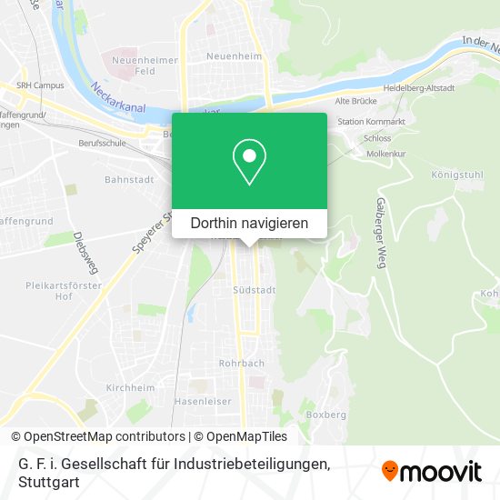 G. F. i. Gesellschaft für Industriebeteiligungen Karte