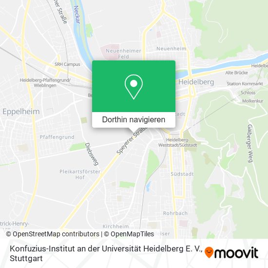 Konfuzius-Institut an der Universität Heidelberg E. V. Karte