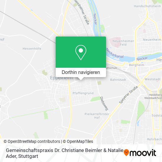 Gemeinschaftspraxis Dr. Christiane Beimler & Natalie Ader Karte