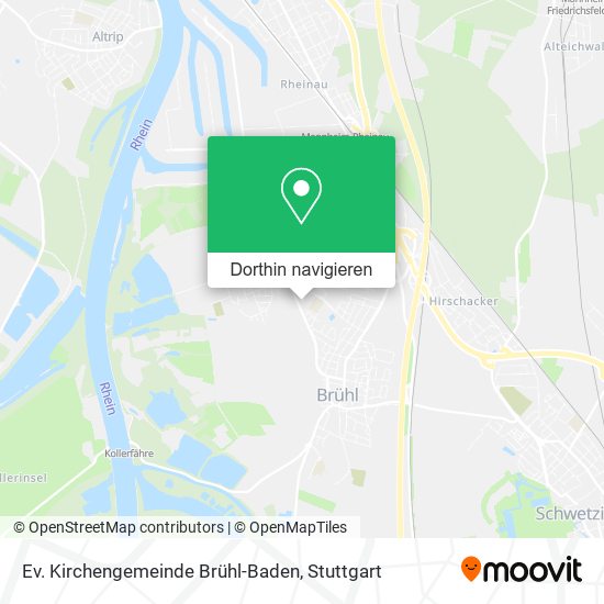 Ev. Kirchengemeinde Brühl-Baden Karte