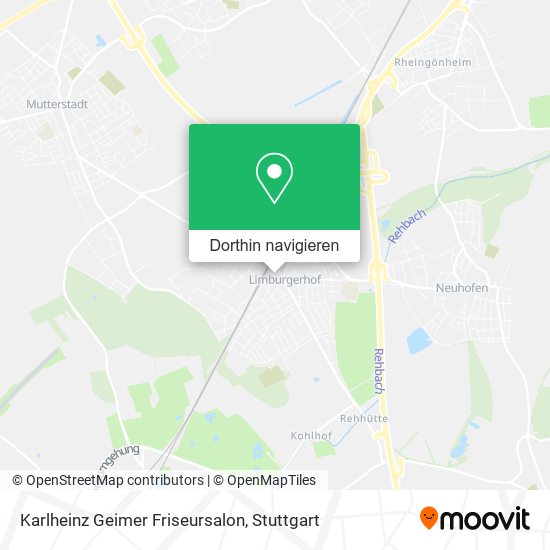 Karlheinz Geimer Friseursalon Karte