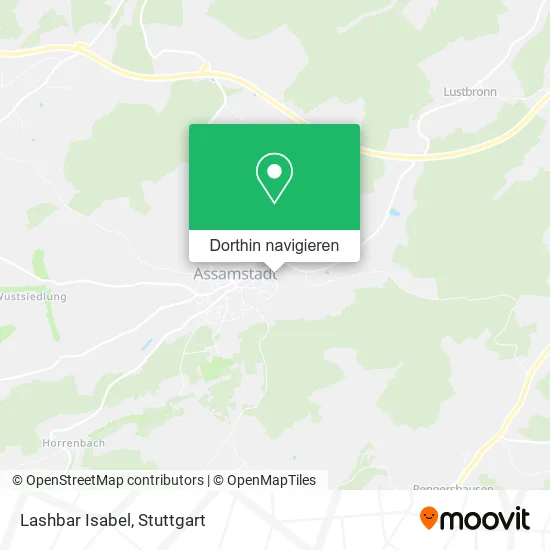 Lashbar Isabel Karte