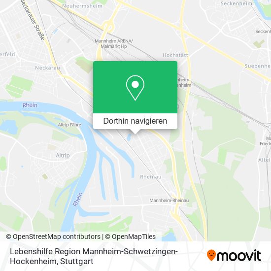 Lebenshilfe Region Mannheim-Schwetzingen-Hockenheim Karte