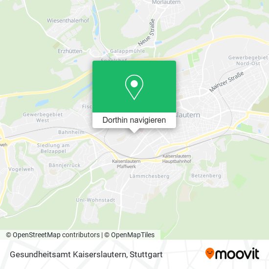 Gesundheitsamt Kaiserslautern Karte