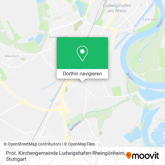 Prot. Kirchengemeinde Ludwigshafen-Rheingönheim Karte