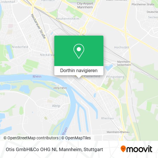 Otis GmbH&Co OHG NL Mannheim Karte