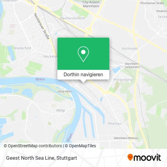 Geest North Sea Line Karte