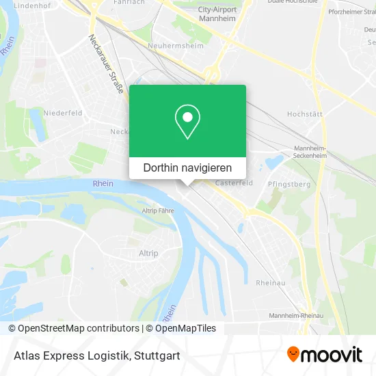 Atlas Express Logistik Karte