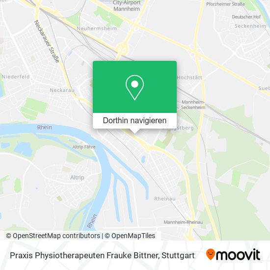 Praxis Physiotherapeuten Frauke Bittner Karte
