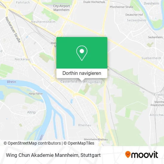 Wing Chun Akademie Mannheim Karte