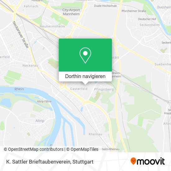 K. Sattler Brieftaubenverein Karte