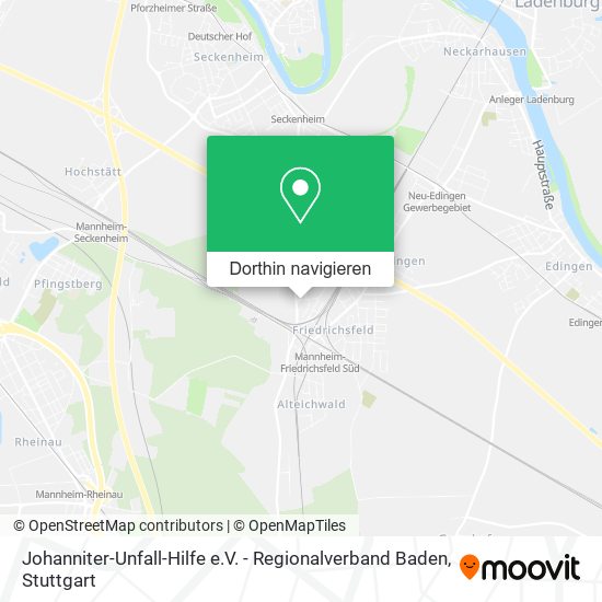 Johanniter-Unfall-Hilfe e.V. - Regionalverband Baden Karte
