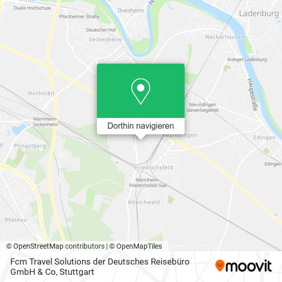 Fcm Travel Solutions der Deutsches Reisebüro GmbH & Co Karte