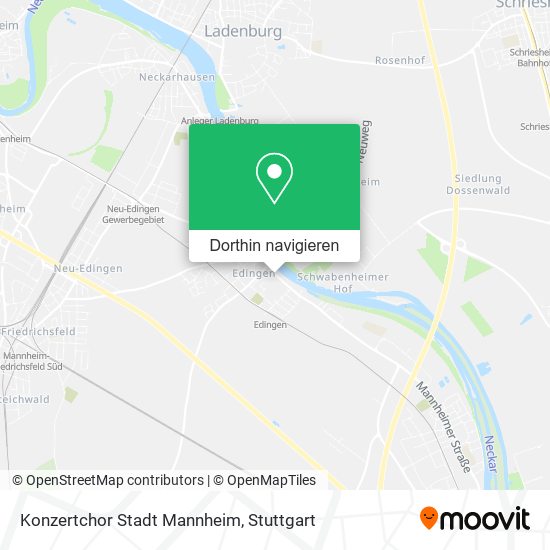 Konzertchor Stadt Mannheim Karte