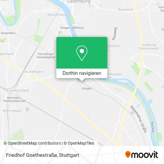 Friedhof Goethestraße Karte