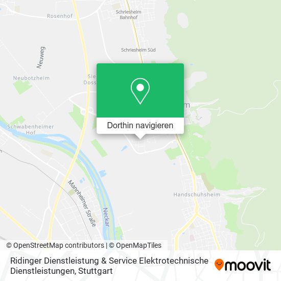Ridinger Dienstleistung & Service Elektrotechnische Dienstleistungen Karte