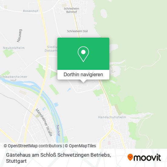 Gästehaus am Schloß Schwetzingen Betriebs Karte