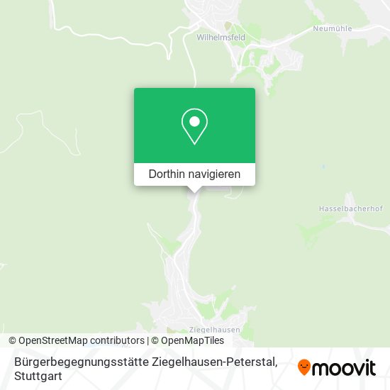 Bürgerbegegnungsstätte Ziegelhausen-Peterstal Karte
