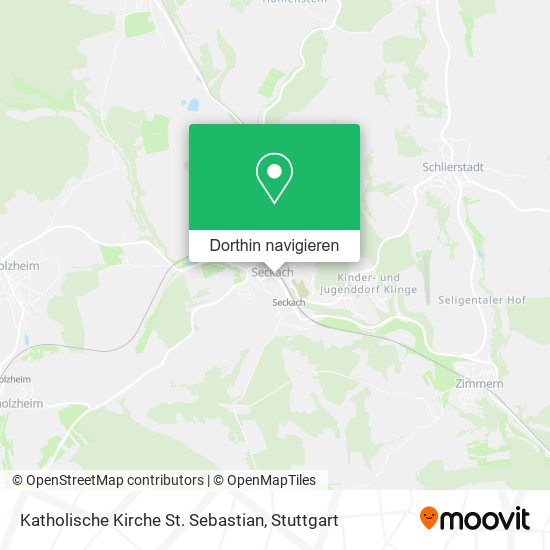 Katholische Kirche St. Sebastian Karte