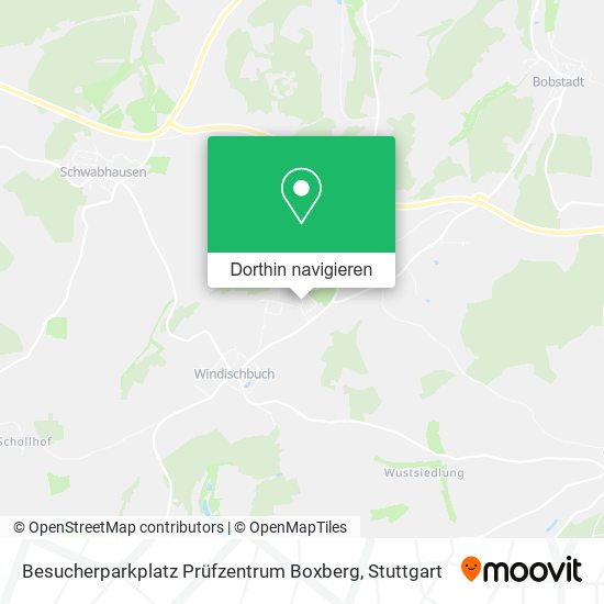 Besucherparkplatz Prüfzentrum Boxberg Karte